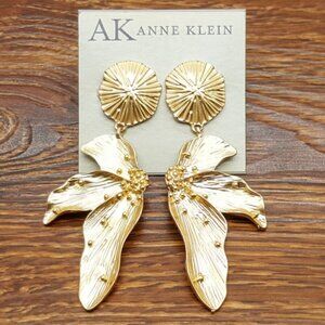 Anne Klein Gold Flower Earring